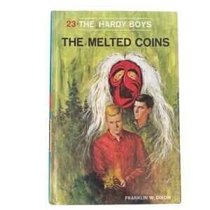 VTG 1970 Hardy Boys #23 The Melted Coins Book by Franklin W. Dixon, HC